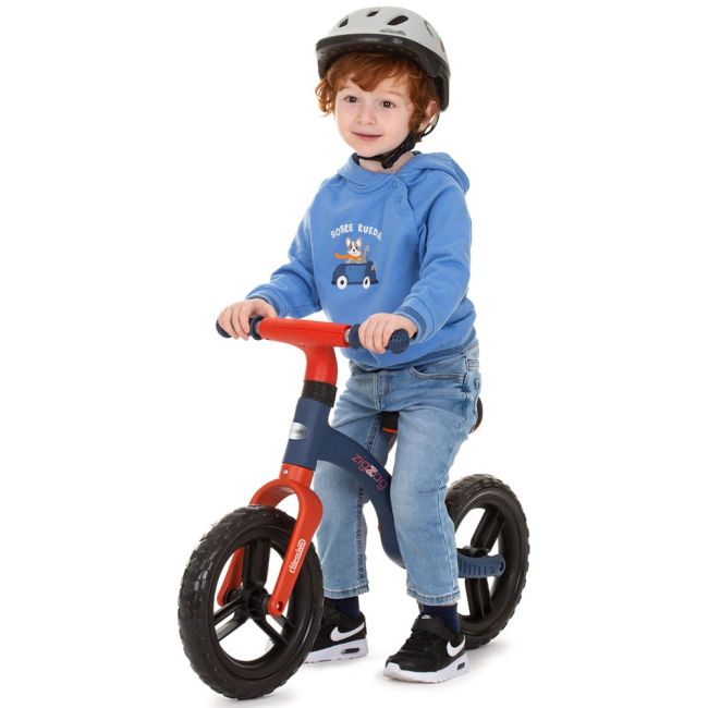 Bicicleta fara pedale chipolino zig zag blue red hubdikzz02401br