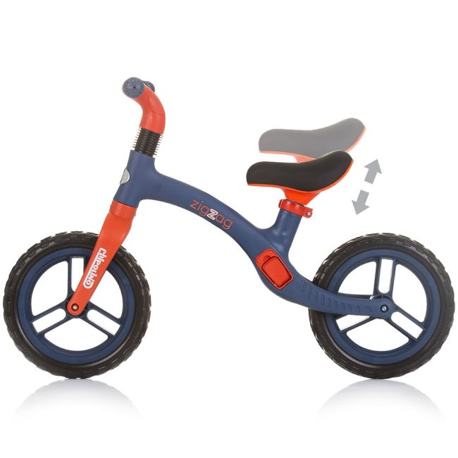 Bicicleta fara pedale chipolino zig zag blue red hubdikzz02401br