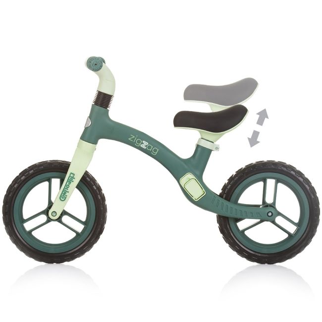 Bicicleta fara pedale chipolino zig zag green hubdikzz02403gr