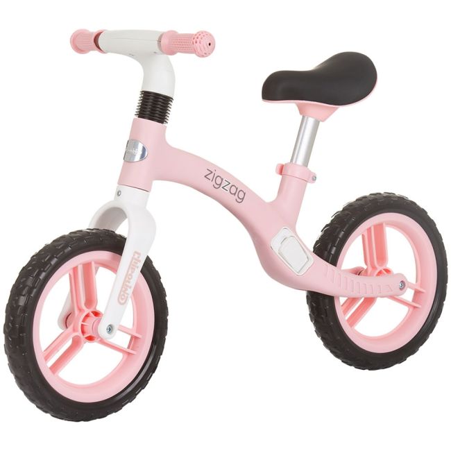 Bicicleta fara pedale chipolino zig zag pink hubdikzz02405pi