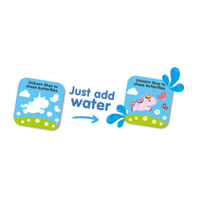 Carte si jucarie care isi schimba culoarea - unicorn bb196