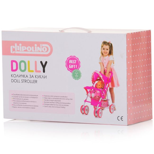 Carucior pentru papusi chipolino dolly unicorns hubkzkdl02403un