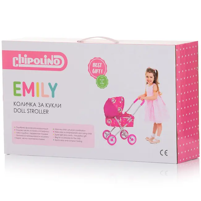 Carucior pentru papusi chipolino emily cupcakes hubkzkel02402cc