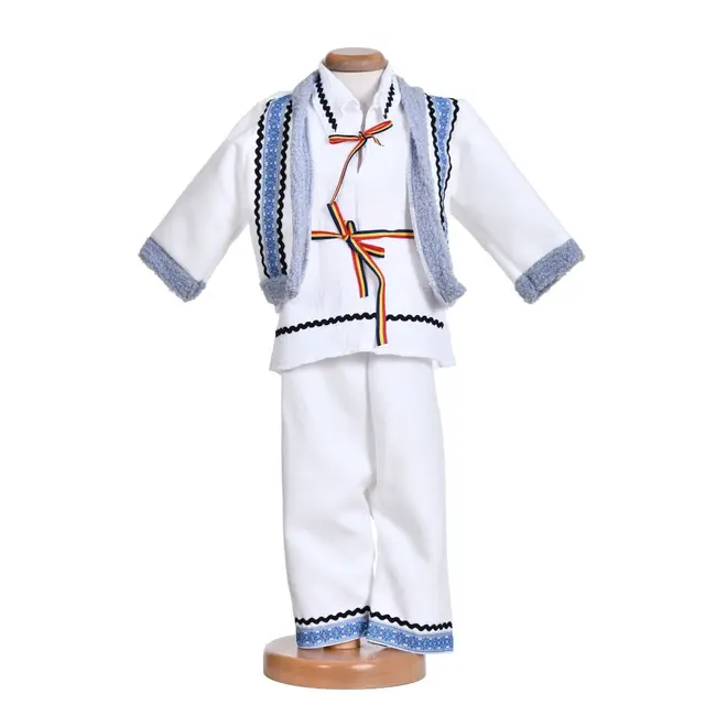 Costum traditional pentru botez baietel, 4 piese, Denikos&reg;TD217 NIK6270