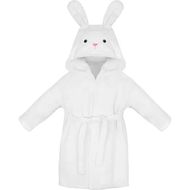 Halat de baie cu gluga pentru copii - Oita 80-105cm Flumi FM2520 BBJFM2520_Alb