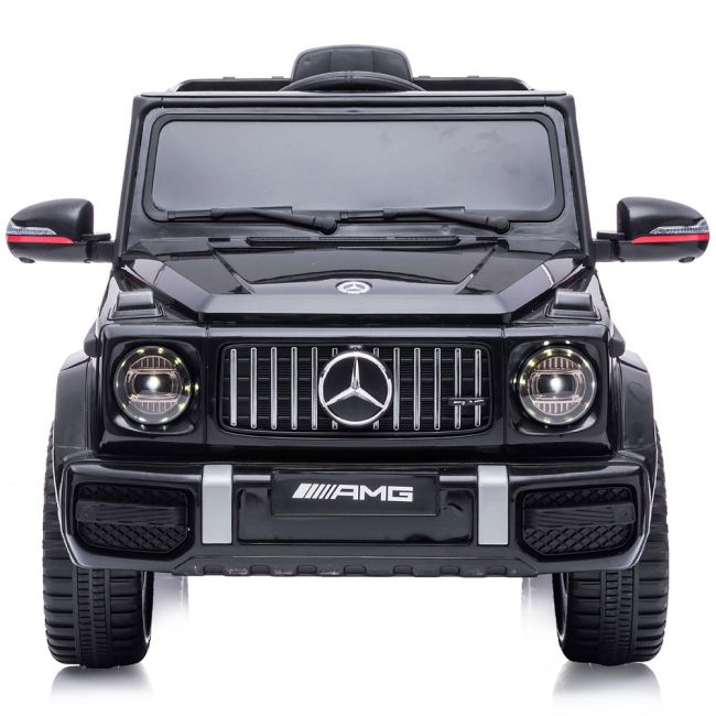 Masinuta electrica chipolino suv mercedes g63 amg cu scaun din piele si roti eva black hubeljg63mb23b