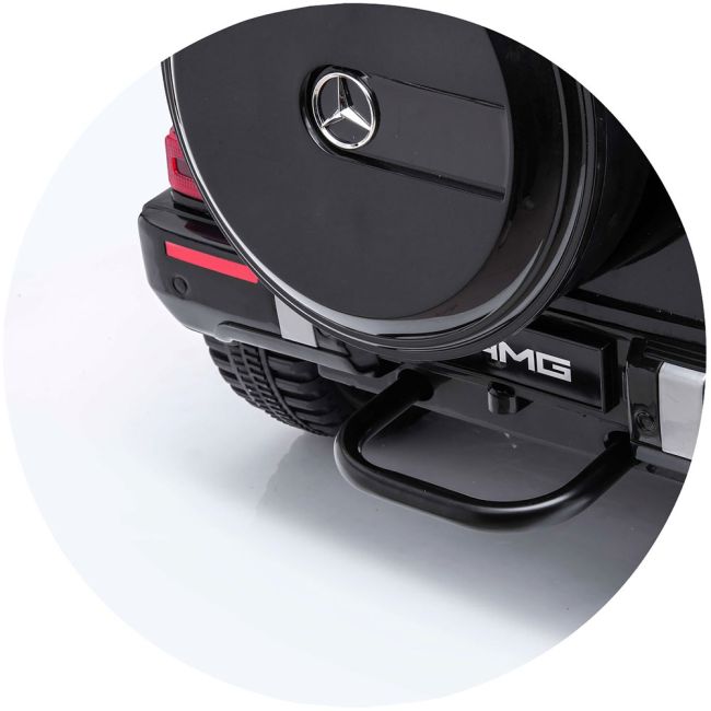 Masinuta electrica chipolino suv mercedes g63 amg cu scaun din piele si roti eva black hubeljg63mb23b