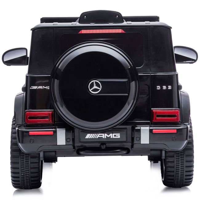 Masinuta electrica chipolino suv mercedes g63 amg cu scaun din piele si roti eva black hubeljg63mb23b