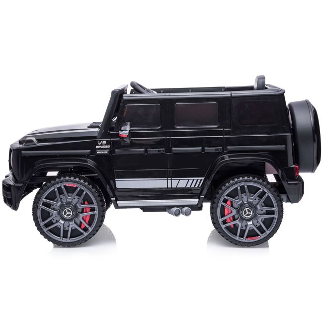 Masinuta electrica chipolino suv mercedes g63 amg cu scaun din piele si roti eva black hubeljg63mb23b