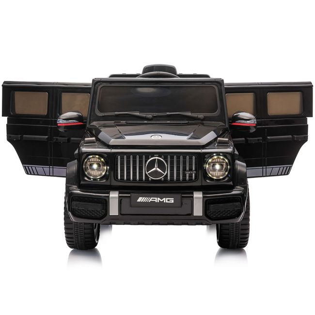 Masinuta electrica chipolino suv mercedes g63 amg cu scaun din piele si roti eva black hubeljg63mb23b