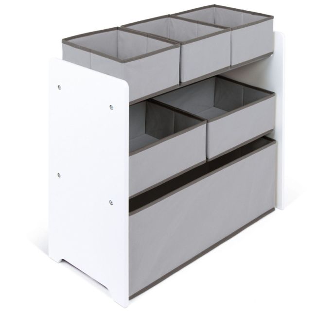 Organizator jucarii cu cadru din lemn Plain BBXWD14005