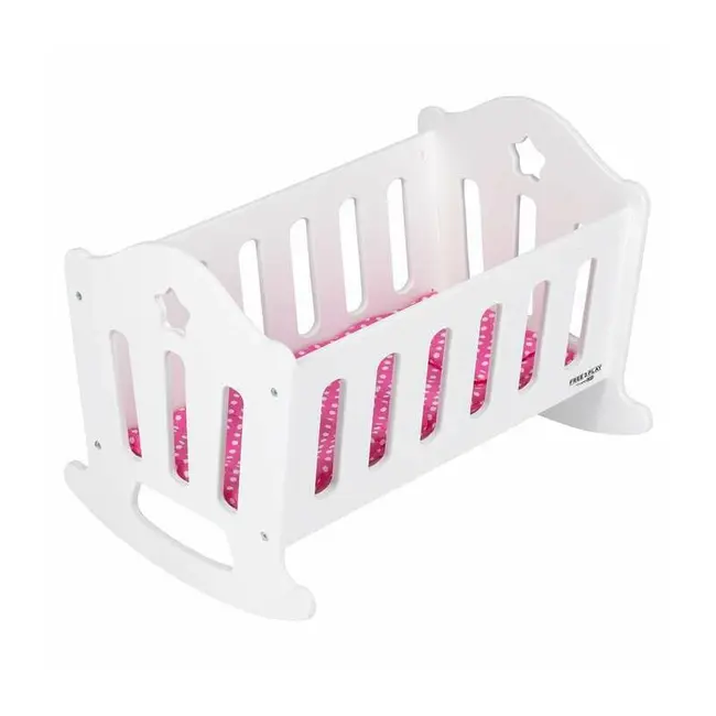 Patut pentru papusi, Free2Play, Cu pernuta confortabila, 46x33x33 cm, 36 luni+, White BYN83228