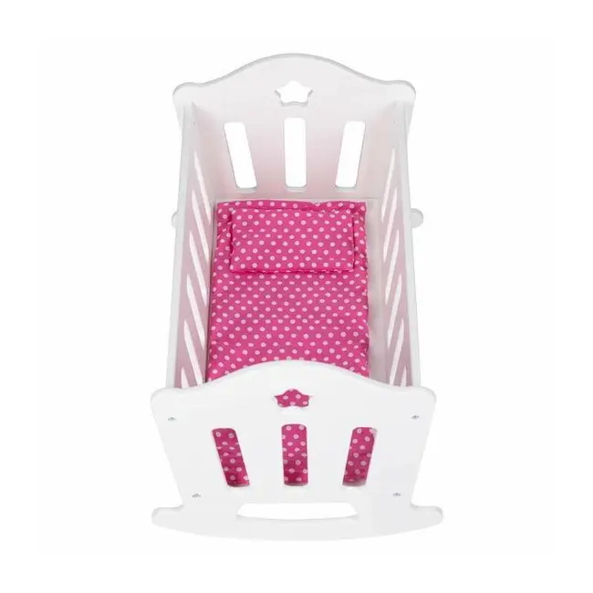 Patut pentru papusi, Free2Play, Cu pernuta confortabila, 46x33x33 cm, 36 luni+, White BYN83228