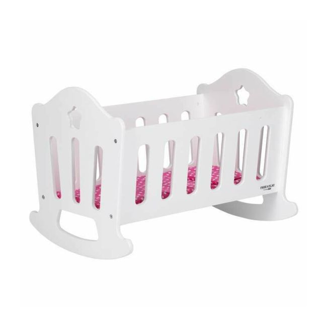 Patut pentru papusi, Free2Play, Cu pernuta confortabila, 46x33x33 cm, 36 luni+, White BYN83228