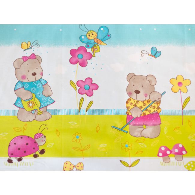 Perna De Alaptare Multifunctionala C MyKids Teddy Gradina Albastru MYK00008018