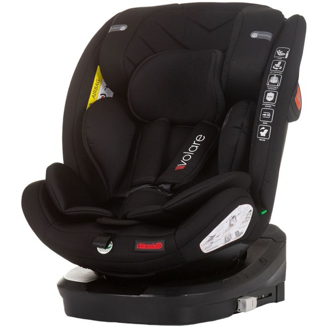 Scaun auto chipolino volare i-size 40-150 cm obsidian cu sistem isofix hubstkvlr02401ob