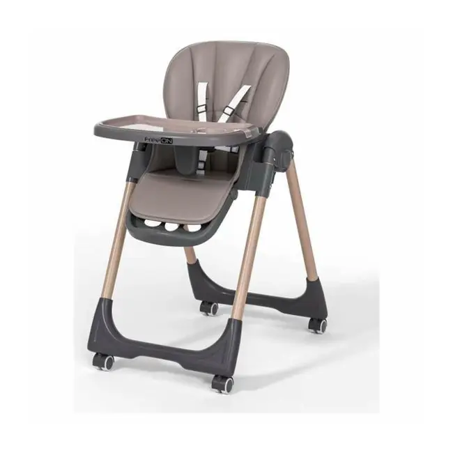Scaun de masa, FreeON, Kai,Pana la 15 kg, Inaltime reglabila in 8 pozitii, Suport de picioare reglabil in 3 pozitii, Reglare spatar in 4 pozitii, Cu tavita reglabila, 6-36 luni, Coffee BYN82696