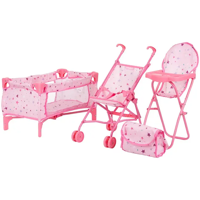 Set jucarii pentru papusi chipolino trixy 3 in 1 stars hubkzktr02401st