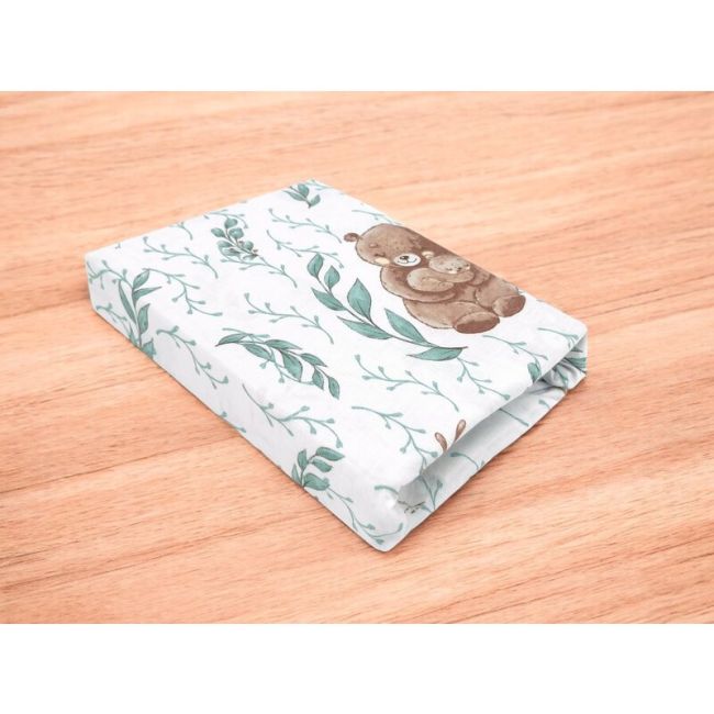 Cearceaf cu elastic, MimiNu, Pentru patut co-sleeper, Aurora, Dimensiune 76 x 43 cm, Din bumbac certificat Oeko Tex Standard 100, Lulu Natural BYN6426972026901