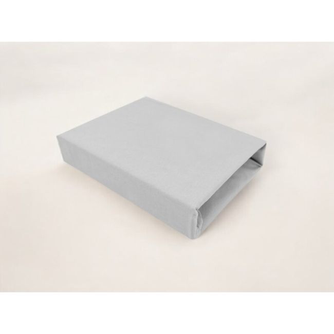 Cearceaf cu elastic, Qmini, Pentru patut co-sleeper, Aurora, Dimensiune 76 x 43 cm, Din bumbac certificat Oeko Tex Standard 100, Gray BYN6426972026833