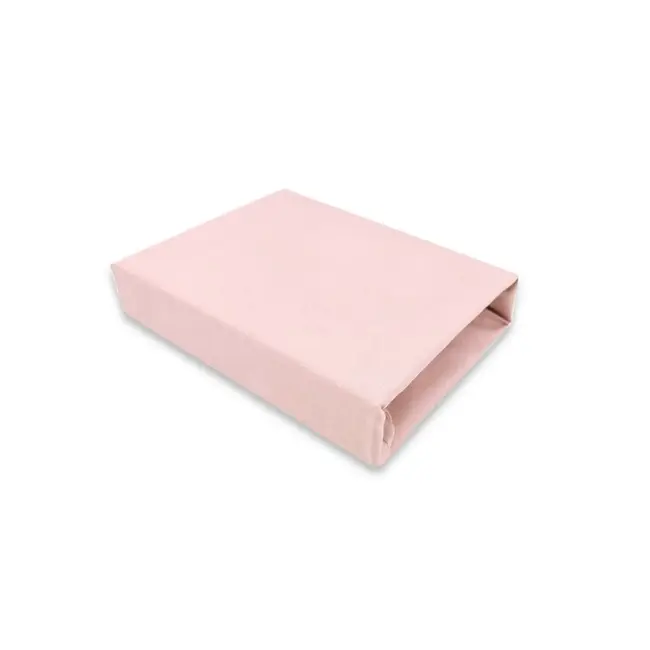 Cearceaf cu elastic, Qmini, Pentru patut co-sleeper, Aurora, Dimensiune 76 x 43 cm, Din bumbac certificat Oeko Tex Standard 100, Powder Pink BYN6426972026840