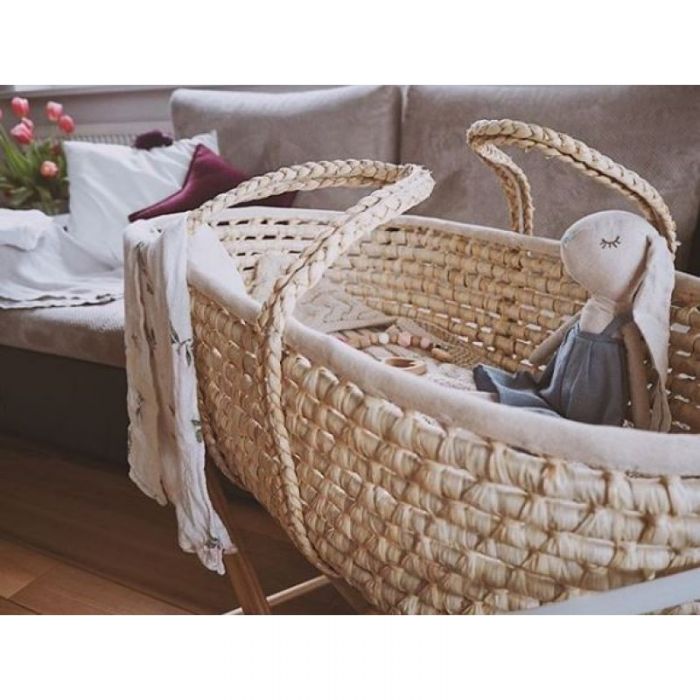 Cosulet bebe pentru dormit handmade din material ecologic Ahoj Baby natur include stand LVTK5907443677293-5907443677484