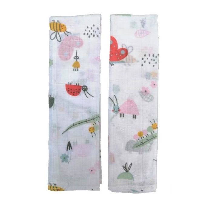 Set 2 museline din bumbac 70x50cm Cute Insects SeviBebe BBKSEV_328-132