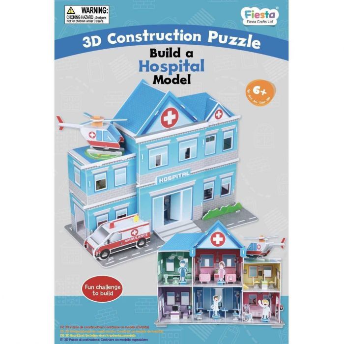 Set constructie puzzle 3D -  Spital Fiesta Crafts FCT-3048 BBJFCT-3048_Initiala