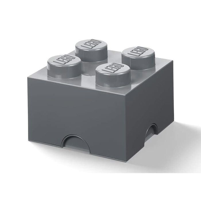 Cutie depozitare LEGO 2x2 gri inchis CLV40031754