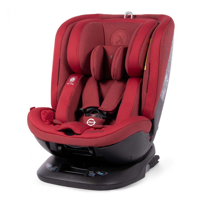 Scaun auto rotativ Rear Facing cu Isofix si centura Top Tether Logos rosu 0-36 kg Coletto SUPlogos_rosu