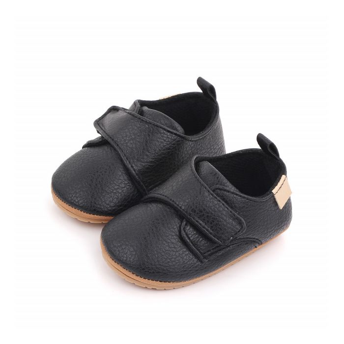 Pantofiori negri cu bareta cu arici (Marime Disponibila: 3-6 luni (Marimea 18 incaltaminte)) MDD2587-1-p4