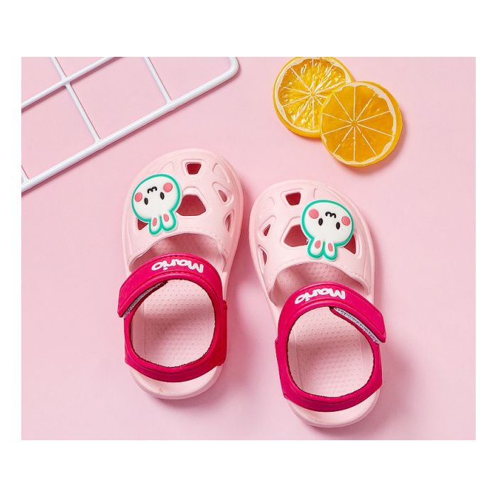 Papuci roz tip sandaluta din cauciuc - Bunny (Marime Disponibila: Marimea 24) MBHJ-199-3-c