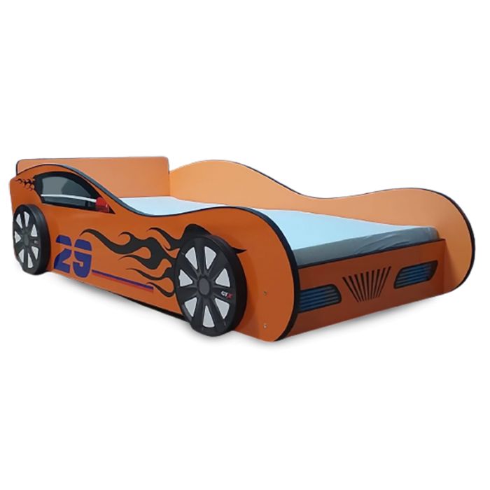 Orange Car - Saltea Inclusa - 160x80cm, Fara Lumini PTV2612