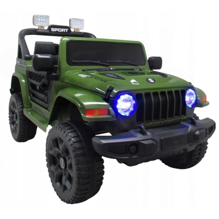 Masinuta electrica cu telecomanda cu baterii si functie de balansare Jeep X10 TS-159 R-Sport - Verde EDEEDITS-159VERDE