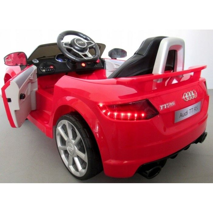 Masinuta electrica cu telecomanda, roti EVA, scaun piele Audi TT R-Sport - Rosu EDEEDIAUDITTELROSU