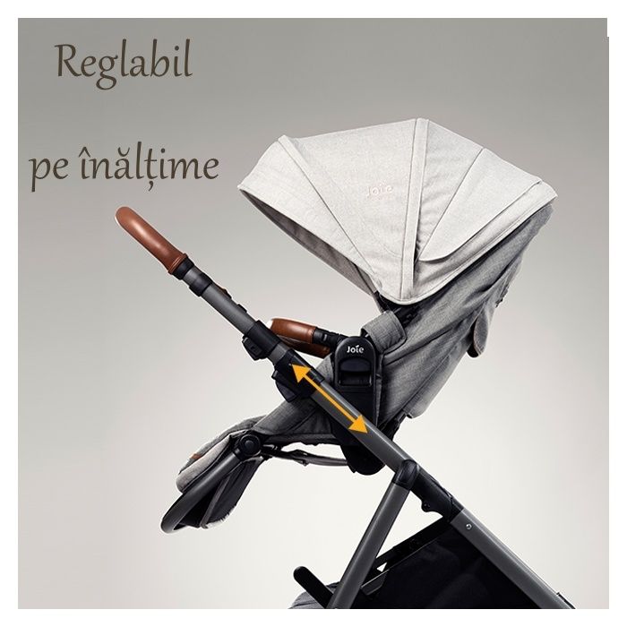 Joie - Carucior multifunctional, reglabil pe inaltime Aeria Signature, Oyster BBBS1910AAOYS000