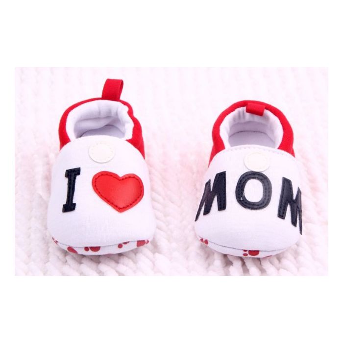 Botosei albi - I love mom (Marime Disponibila: 3-6 luni (Marimea 18 incaltaminte)) MBD0381-1-p29