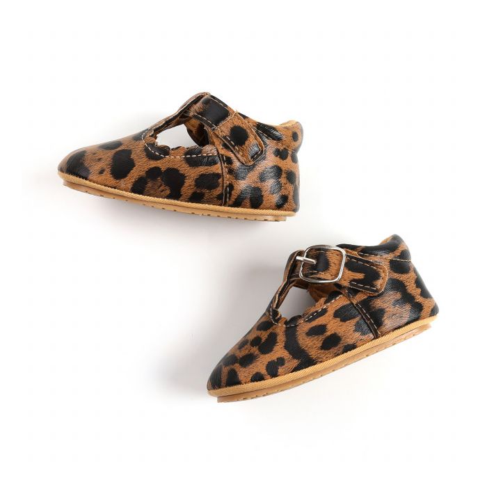 Pantofiori leopard pentru fetite (Marime Disponibila: 3-6 luni (Marimea 18 incaltaminte)) MDm1988-7-p4