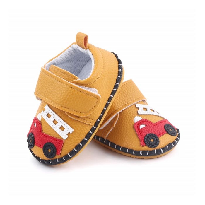 Pantofiori maro pentru baietei - Masinuta (Marime Disponibila: 3-6 luni (Marimea 18 incaltaminte)) MDd2659-2-p11