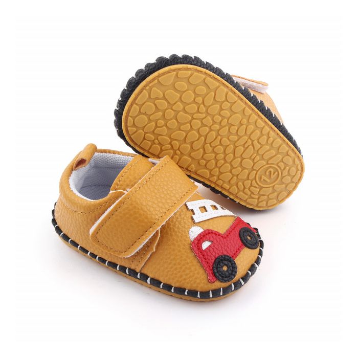 Pantofiori maro pentru baietei - Masinuta (Marime Disponibila: 3-6 luni (Marimea 18 incaltaminte)) MDd2659-2-p11