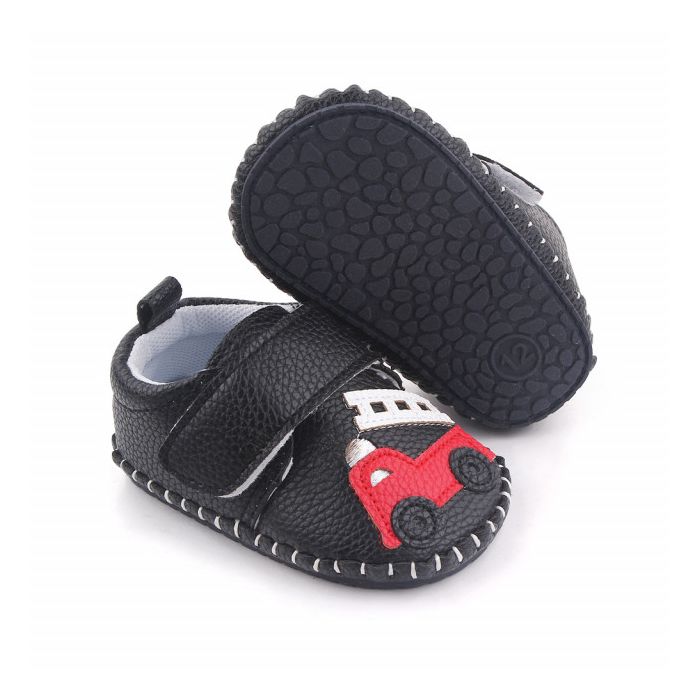 Pantofiori negri pentru baietei - Masinuta (Marime Disponibila: 3-6 luni (Marimea 18 incaltaminte)) MBd2659-1-p9