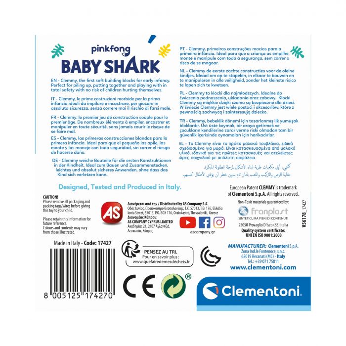 BABY SHARK - CLEMMY CU 6 CUBURI ARTCL17427