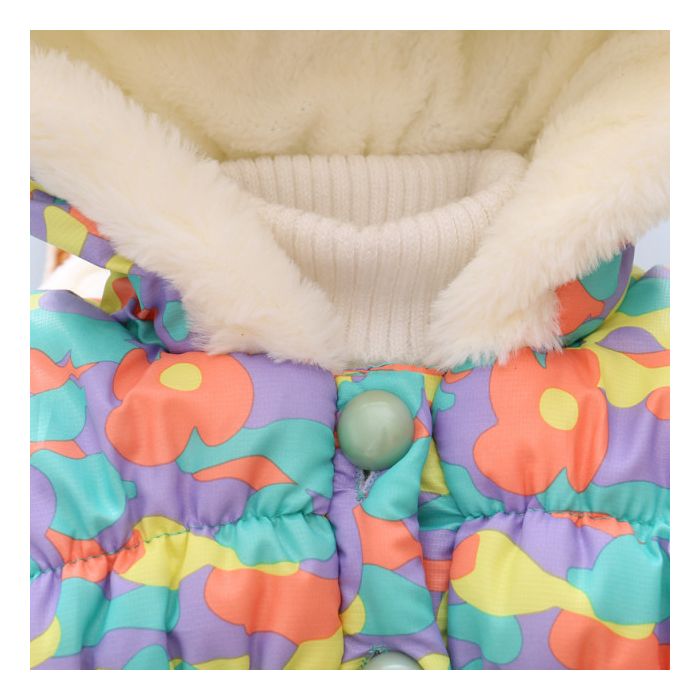 Jacheta vatuita din fas pentru fetite - Rainbow (Marime Disponibila: 18-24 luni) ADOCTSC21