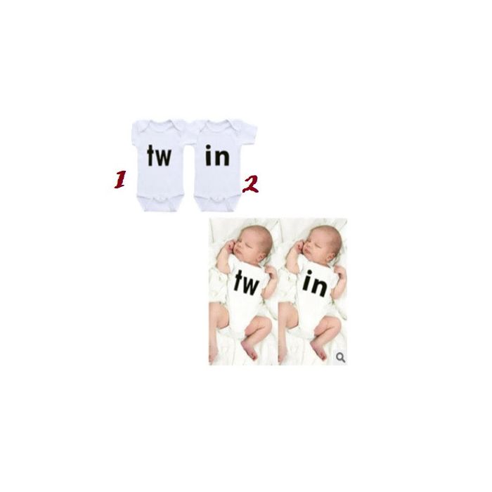 Body alb pentru gemeni - Twin (Marime Disponibila: 12-18 luni (Marimea 21 incaltaminte), Model: 1) ADHY1356