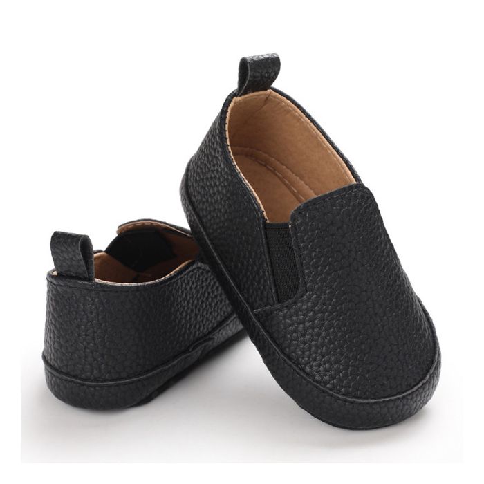 Pantofiori negri tip mocasini (Marime Disponibila: 12-18 luni (Marimea 21 incaltaminte)) ADB232-2-sa29