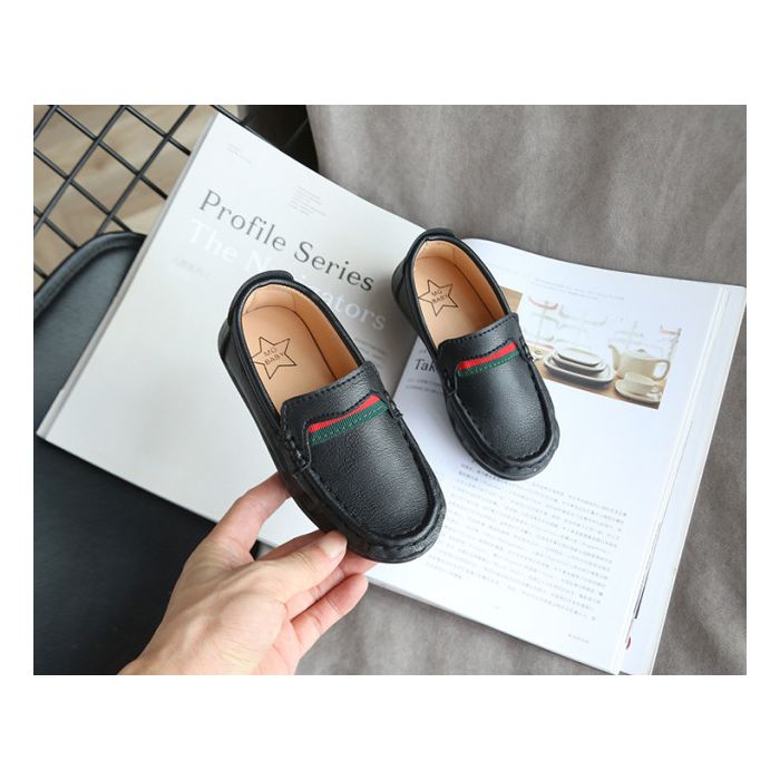 Pantofi eleganti negri tip mocasini pentru baietei (Marime Disponibila: Marimea 27) LIv358-3-SA48