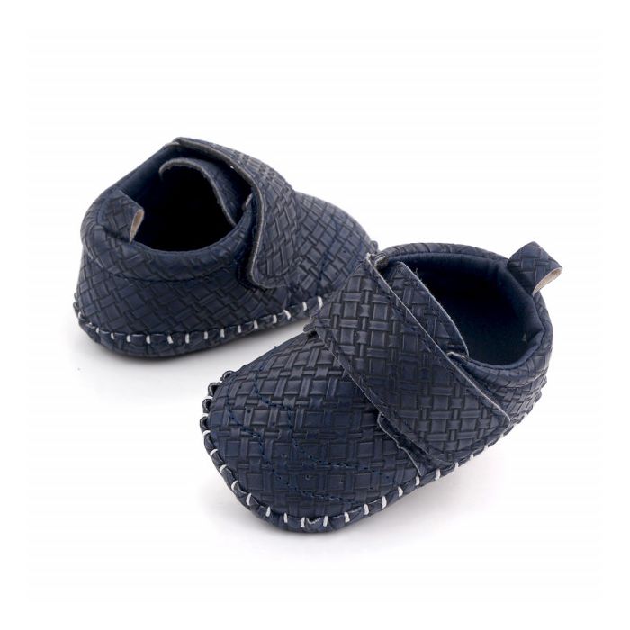 Pantofiori eleganti bleumarine (Marime Disponibila: 3-6 luni (Marimea 18 incaltaminte)) MBd2651-1-sa29