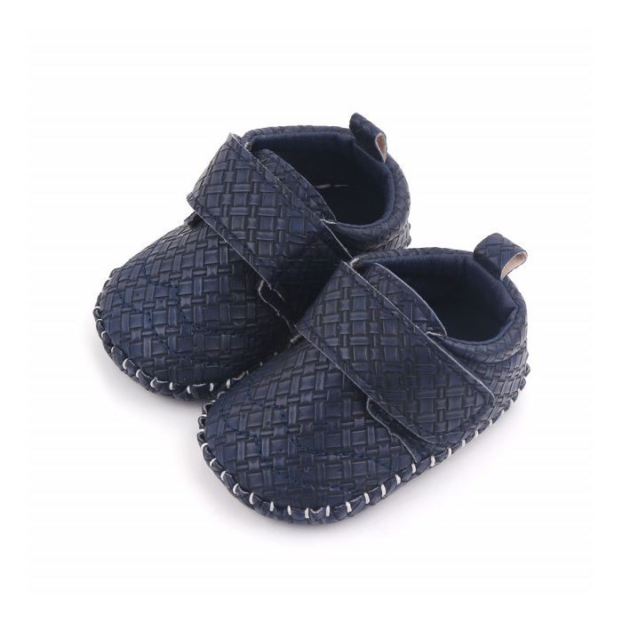 Pantofiori eleganti bleumarine (Marime Disponibila: 3-6 luni (Marimea 18 incaltaminte)) MBd2651-1-sa29