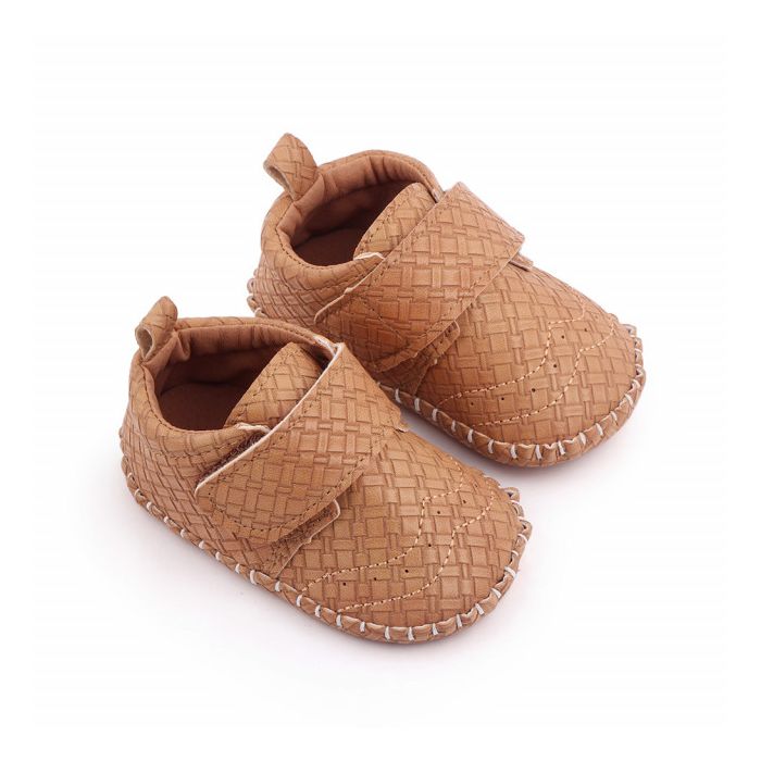 Pantofiori eleganti maro cu model (Marime Disponibila: 6-9 luni (Marimea 19 incaltaminte)) MDd2651-2-sa29