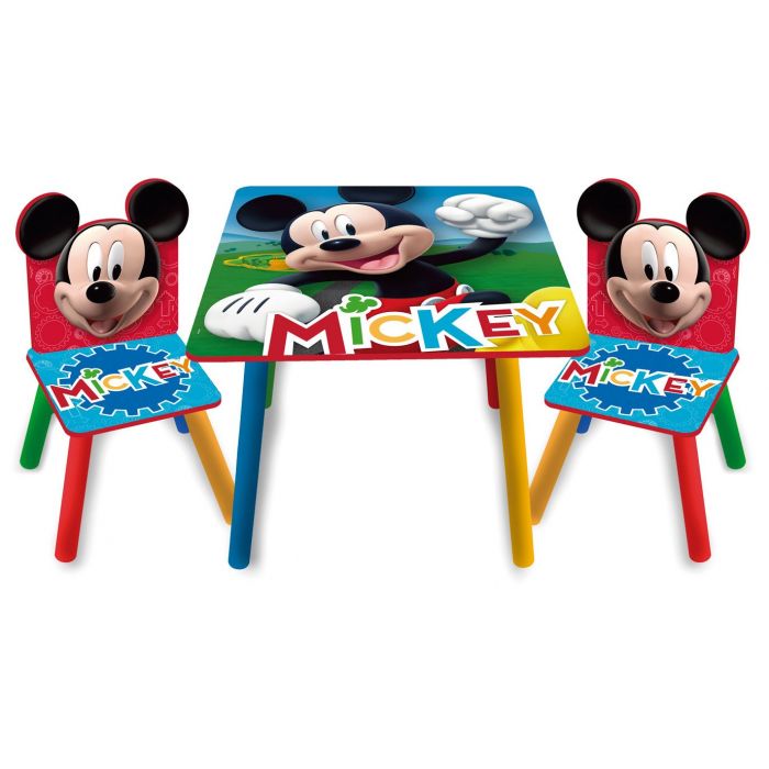 Set masuta si 2 scaunele Mickey Mouse Clubhouse BBXWD14004